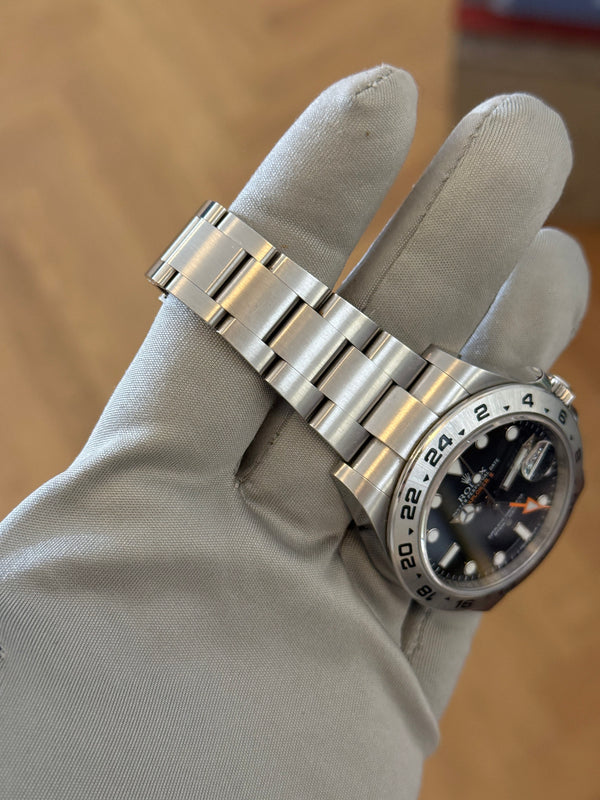 Rolex Explorer II 216570 - Black Dial - Card and Serial Tag (2018)