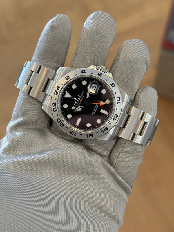 Rolex Explorer II 216570 - Black Dial - Card and Serial Tag (2018)