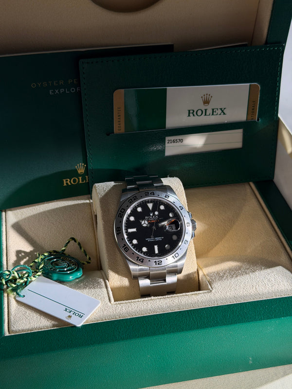 Rolex Watch Explorer II 216570 - Black Dial - Full Set - 2016