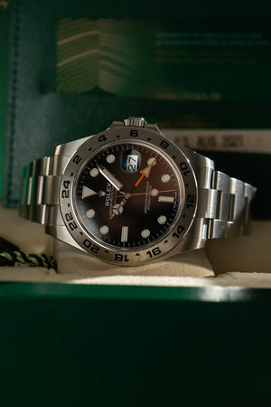 Rolex Watch Explorer II 216570 - Black Dial - Full Set - 2021