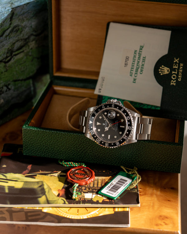 Rolex Watch GMT-Master 16700 - Black Bezel - Full Set (1998)