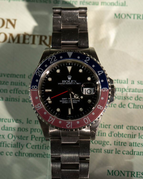 Rolex GMT-Master 16700 - "Pepsi" - Papers & Serial Tag (1999)