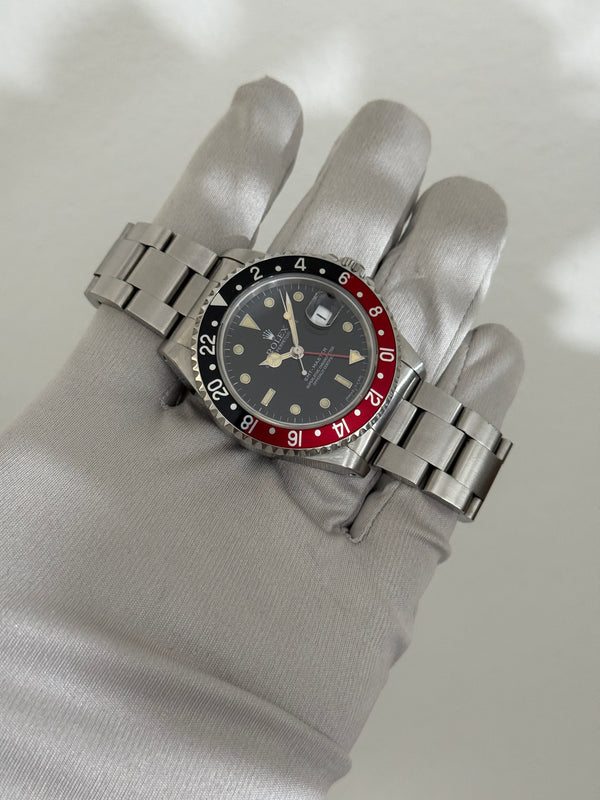 Rolex Watch GMT-Master 16700 - Tritium Patina - Coke Bezel - Original Papers - 1993