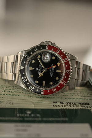 Rolex Watch GMT-Master 16700 - Tritium Patina - Coke Bezel - Original Papers - 1993