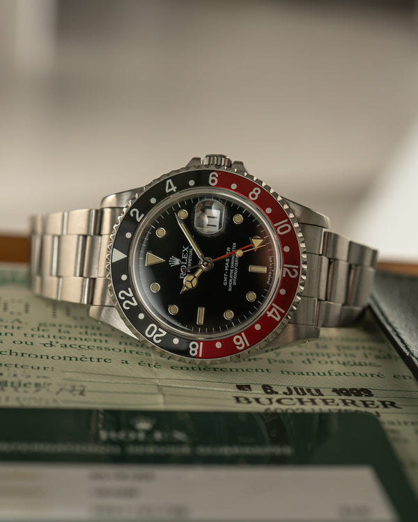 Rolex Watch GMT-Master 16700 - Tritium Patina - Coke Bezel - Original Papers - 1993