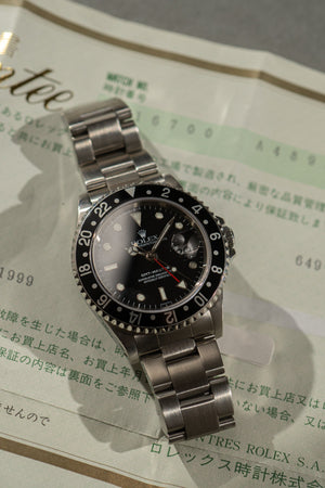 Rolex GMT-Master 16700 - With Papers (1999)