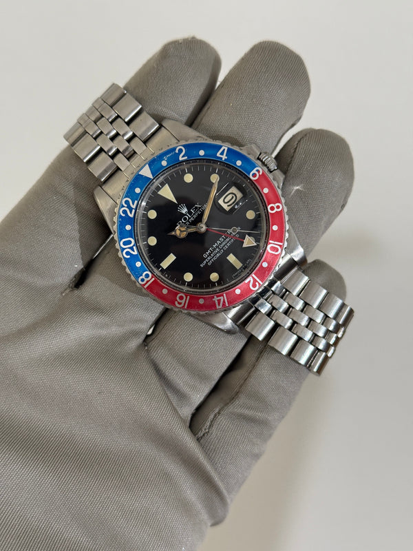 Rolex Watch GMT-Master 1675 - Pepsi - Thick Case - USA Jubilee - Papers (1983)