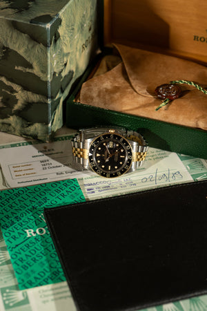 Rolex GMT-Master 16753 – Box & Papers (1989)
