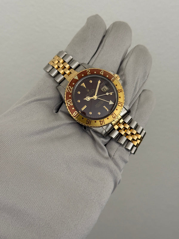 Rolex Watch GMT-Master 16753 Root Beer - Brown Nipple Dial - Box & Papers - 1989