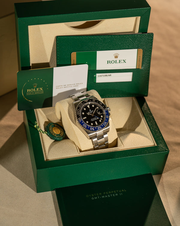Rolex GMT-Master II 116710BLNR – "Batman" – Full Set (2015, Rolex Service Warranty until 2027)