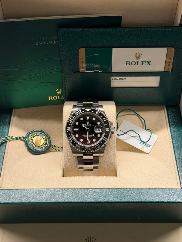 Rolex GMT-Master II 116710LN - Black Ceramic - Full Set (2018)
