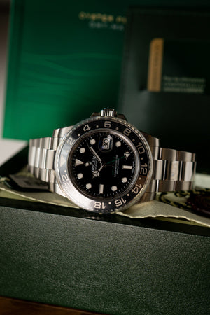 Rolex Watch GMT-Master II 116710LN - Black Ceramic - NOS Fully Stickered - Full Set (2014)