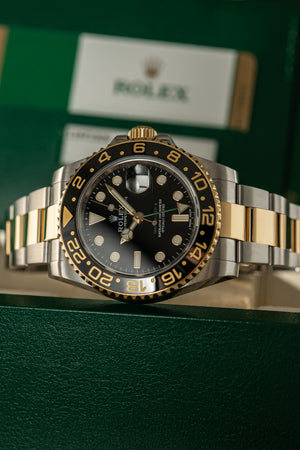 Rolex Watch GMT-Master II 116713LN - Two-Tone - Black Dial - Full Set - 2017