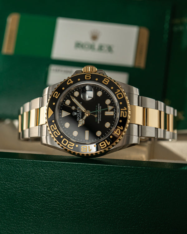 Rolex Watch GMT-Master II 116713LN - Two-Tone - Black Dial - Full Set - 2017