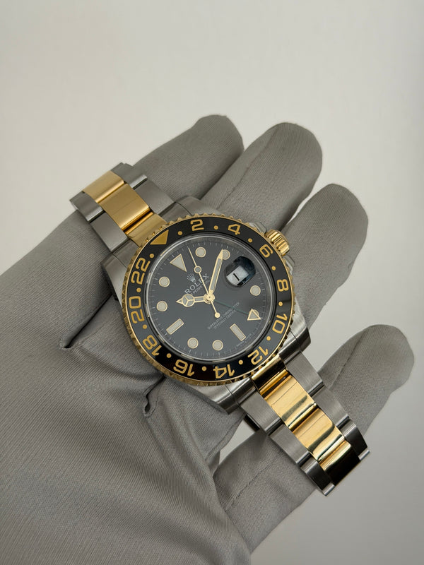 Rolex Watch GMT-Master II 116713LN - Two-Tone - Black Dial - Full Set - 2017