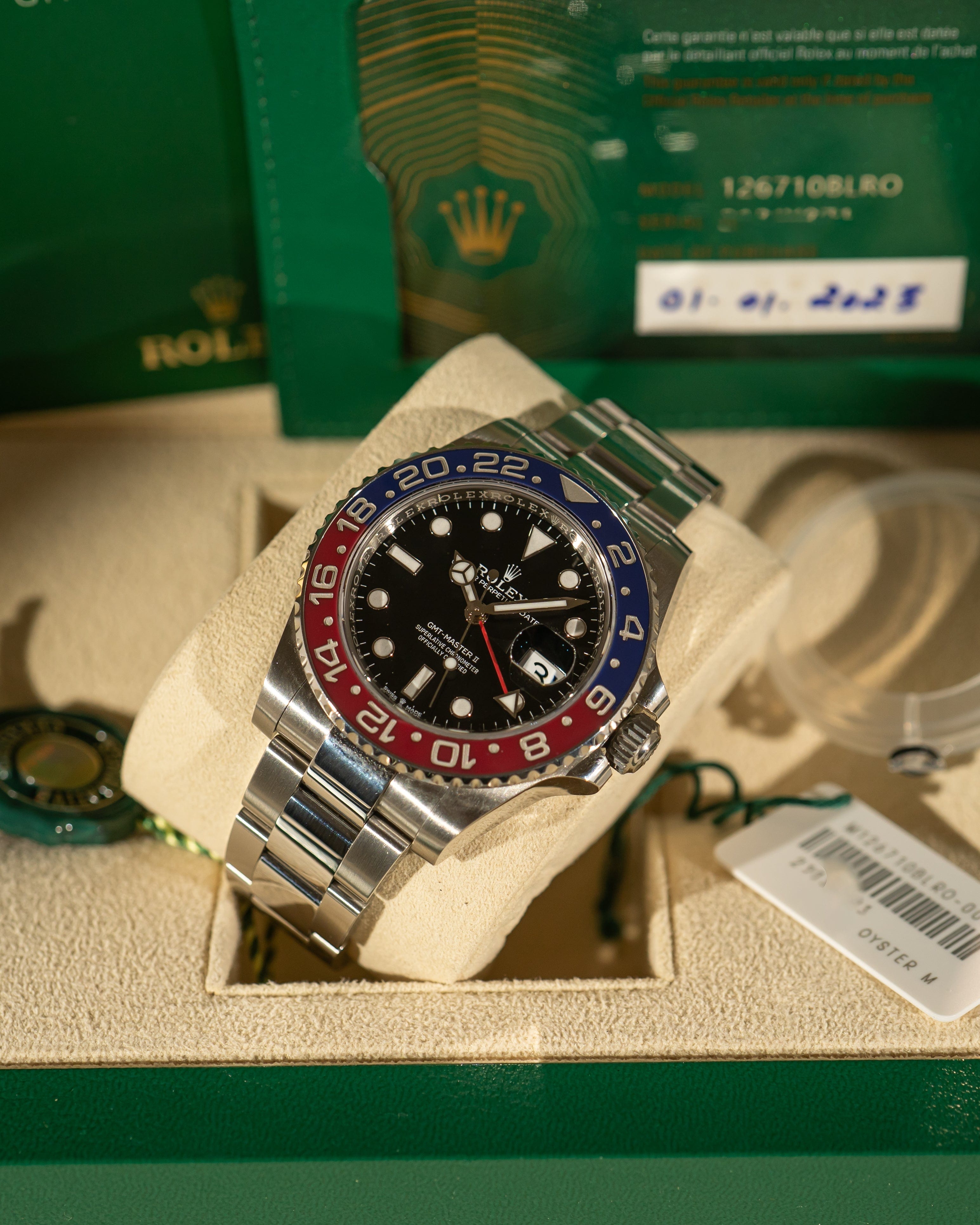 GMT-Master II 126710BLRO – Pepsi – Full Set (2023) – Stories of time