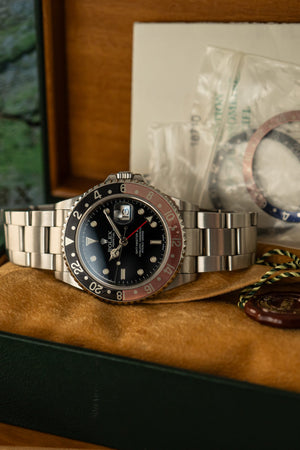 Rolex Watch GMT-Master II 16710 - 3 Inserts (Pepsi, Coke, Black) - Full Set - 2003