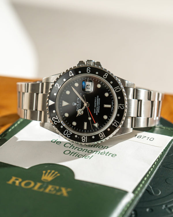 Rolex Watch GMT-Master II 16710 - Cal. 3185 Stick Dial - Papers - 2007