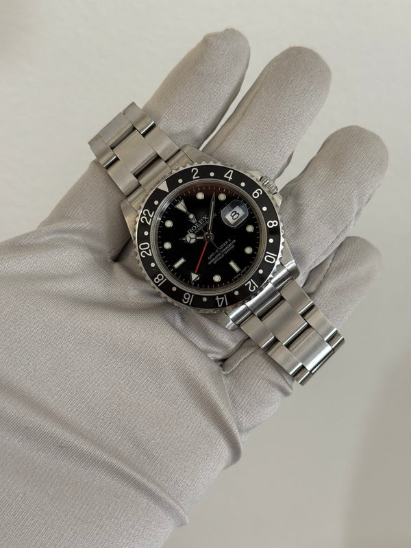 Rolex Watch GMT-Master II 16710 - Cal. 3185 Stick Dial - Papers - 2007
