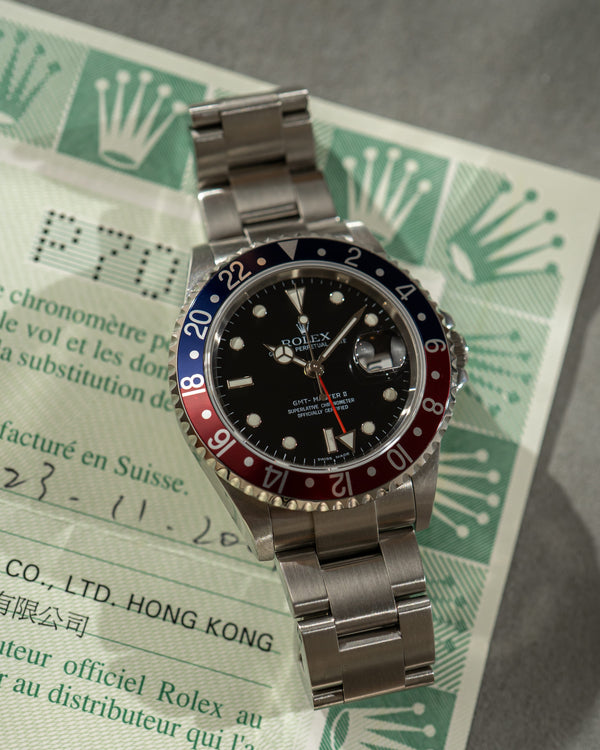 Rolex GMT-Master II 16710 - Pepsi Bezel - With Papers (2001)