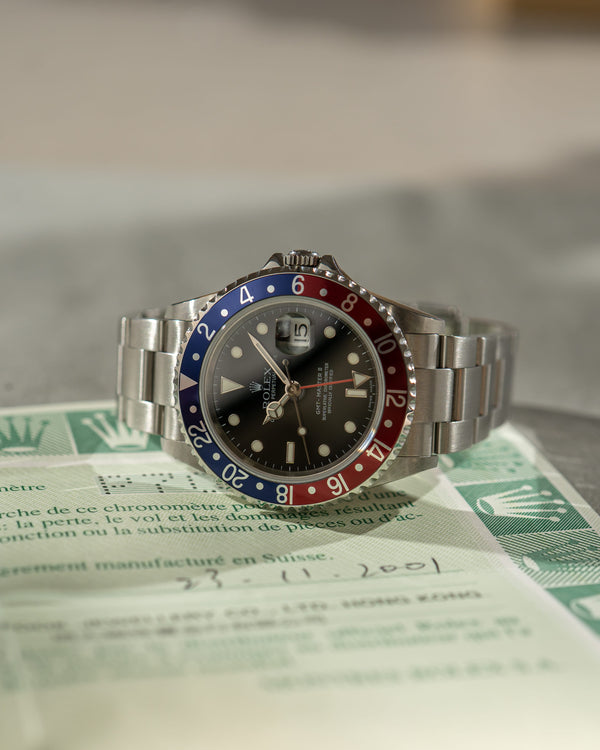 Rolex GMT-Master II 16710 - Pepsi Bezel - With Papers (2001)