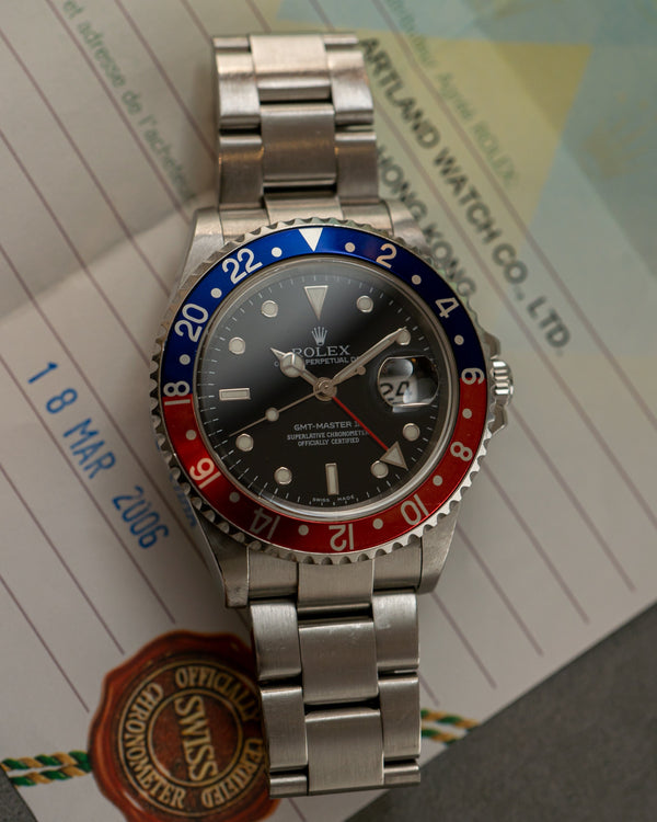 Rolex GMT-Master II 16710 - Pepsi Bezel - With Papers (2006)