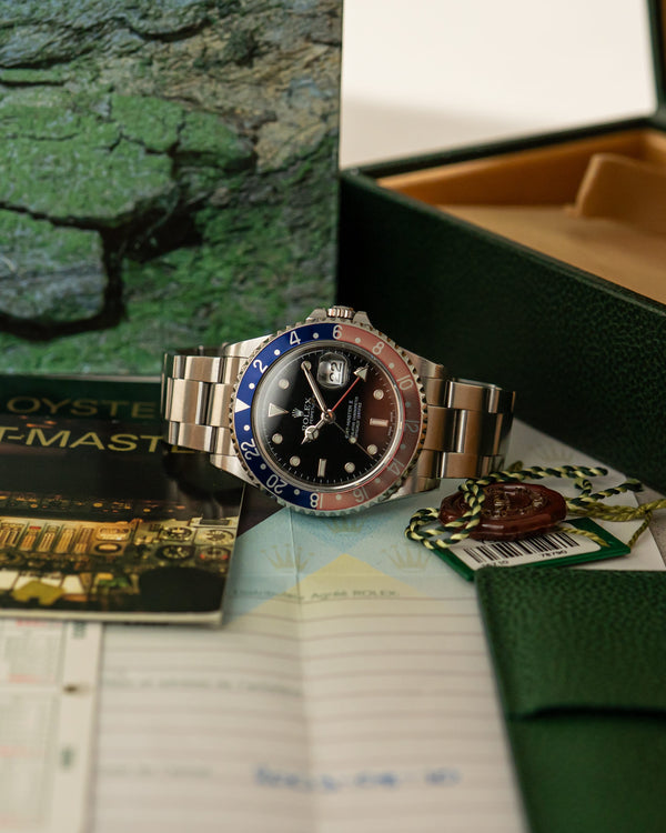 Rolex Watch GMT-Master II 16710 Pepsi - Box & Papers - 2000