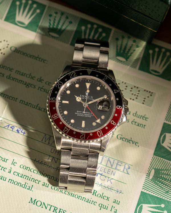 Rolex Watch GMT-Master II 16760 Fat Lady - Coke - Full Set - 1984