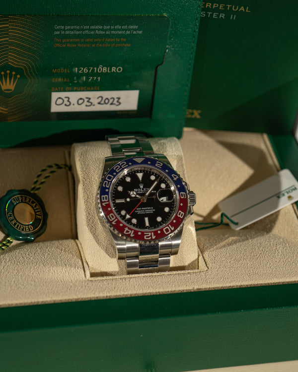 Rolex GMT-Master II “Pepsi” 126710BLRO – Full Set (2023)