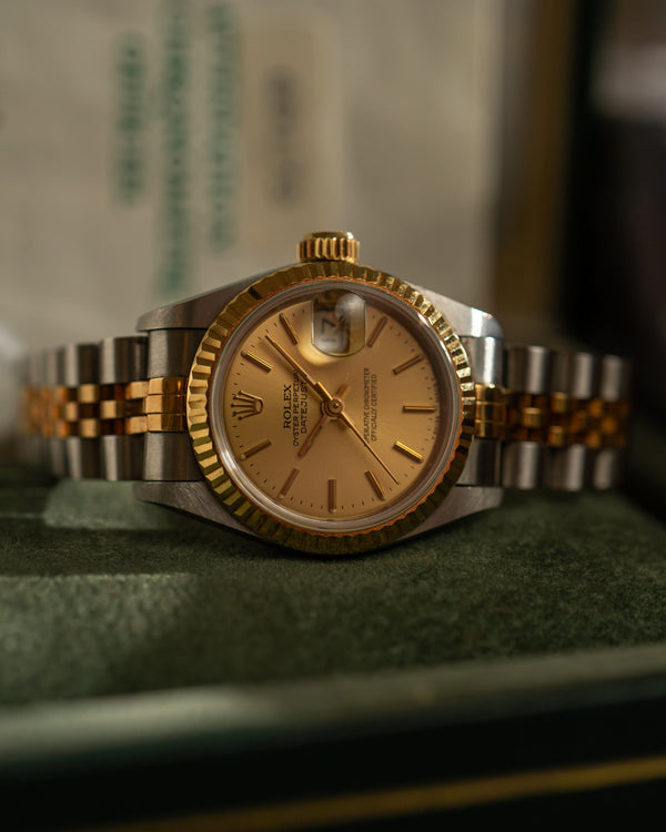 Rolex Lady-Datejust 26 69173 - Champagne Dial - Box & Papers (1992)