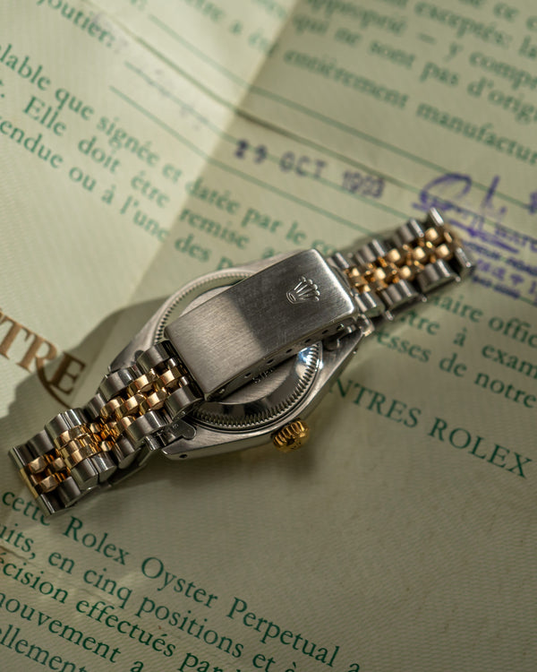 Rolex Lady-Datejust 26 69173 - Champagne Diamond Dial - With Papers (1993)