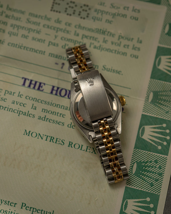 Rolex Lady-Datejust 26 69173 - Champagne Tapestry Dial - With Papers (1991)