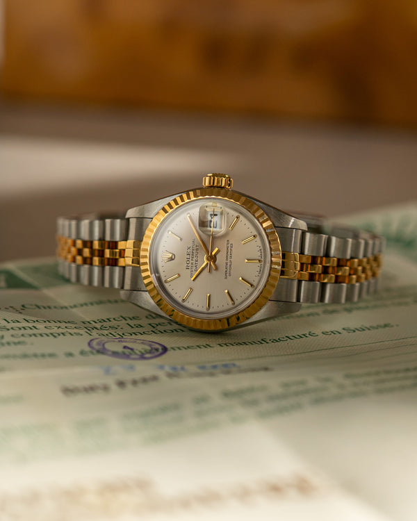 Rolex Watch Lady-Datejust 26 69173 - Steel & Yellow Gold - Silver Dial - Papers Only - 1998