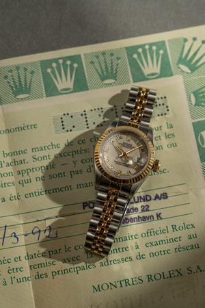 Rolex Lady-Datejust 26 69173 - White Roman Dial - With Papers (1992)