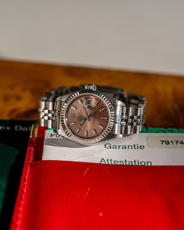 Rolex Watch Lady-Datejust 26 79174 - Salmon Dial - Papers Only - 2004