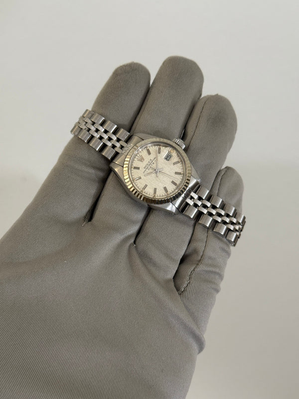 Rolex Watch Lady-Datejust 6917/4 - Silver Linen Dial - Papers - 1982