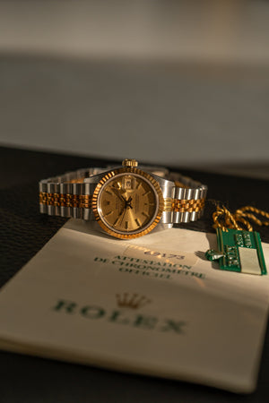 Rolex Lady-Datejust 69173 - Champagne Dial - With Papers (1988)