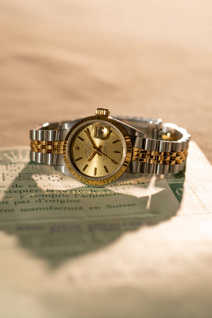 Rolex Lady-Datejust 69173 – Champagne Dial – With Papers (1992)