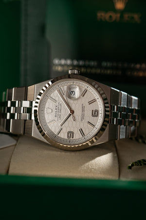 Rolex Watch Land-Dweller 127234 - White Honeycomb Dial - Full Set - 2026