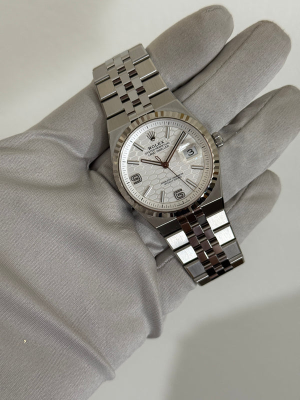 Rolex Watch Land-Dweller 127234 - White Honeycomb Dial - Full Set - 2026