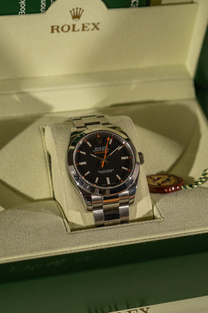 Rolex Milgauss 116400 – Black Dial – Box & Manuals