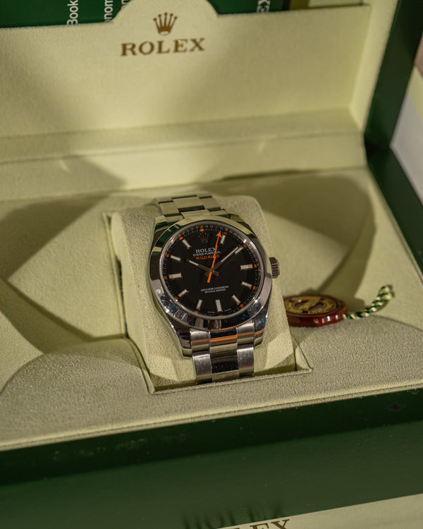 Rolex Milgauss 116400 – Black Dial – Box & Manuals
