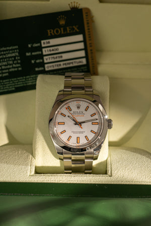 Rolex Milgauss 116400 - White Dial - Box & Card (2011)