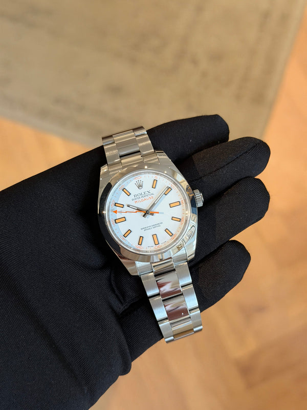 Rolex Milgauss 116400 - White Dial - Box & Card (2011)