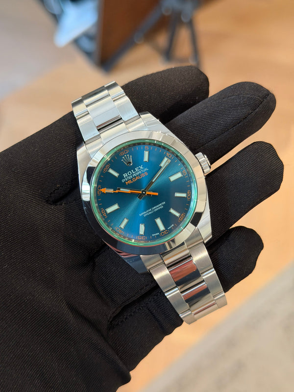 Rolex Watch Milgauss 116400GV - Z-Blue - Full Set - 2021
