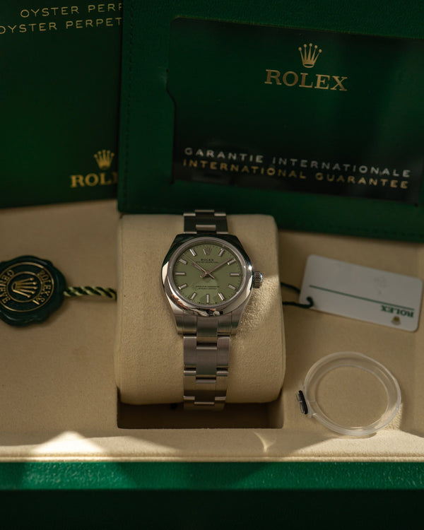 Rolex Oyster Perpetual 28 276200 - Pistachio Dial - Unworn 2026 - Inc. 25% VAT