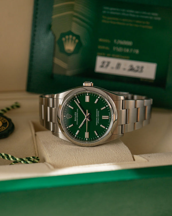 Rolex Watch Oyster Perpetual 36 126000 - Green Dial - Full Set (2023)