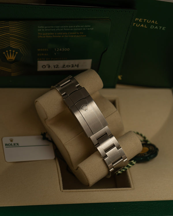 Rolex Oyster Perpetual 41 124300 - Green Dial - Full Set (2024)