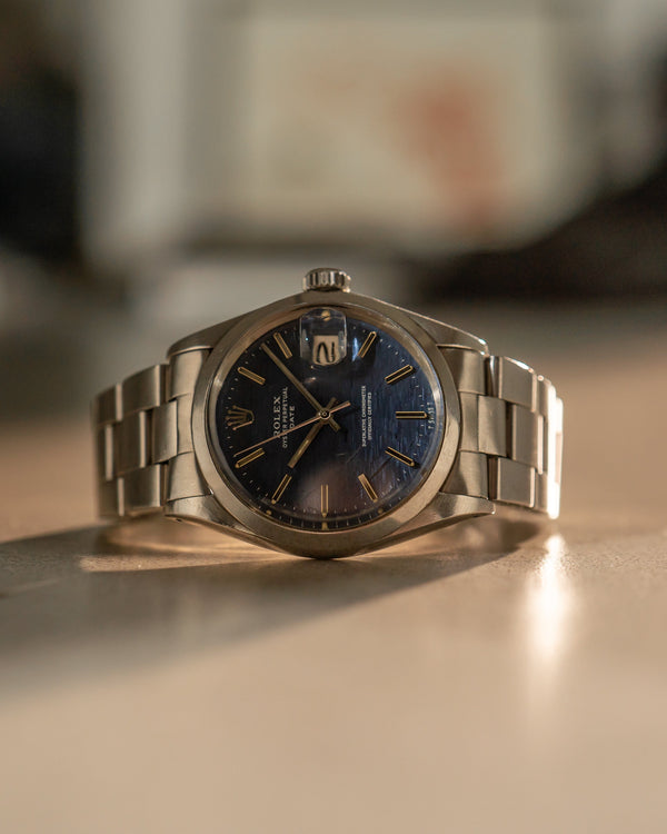 Rolex Oyster Perpetual Date 1500 – Blue Mosaic Dial (ca. 1970)