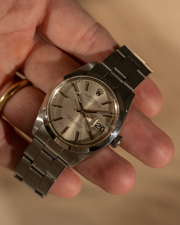 Rolex Oyster Perpetual Date 1500 – Silver Dial – Rolex Service Card (2021)